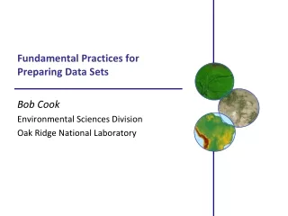 Fundamental Practices for Preparing Data Sets