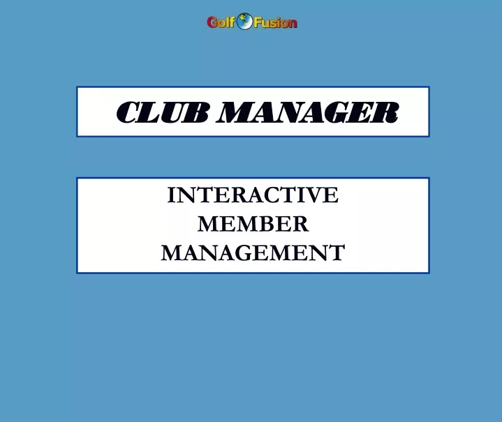 club manager