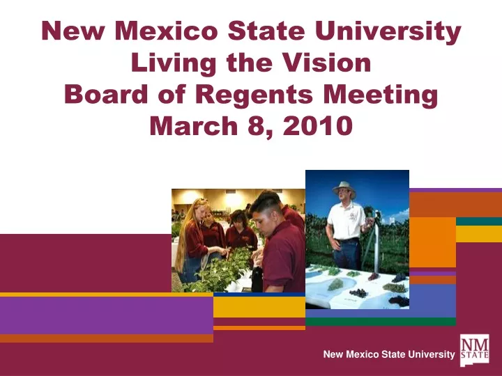 new mexico state university living the vision board of regents meeting march 8 2010