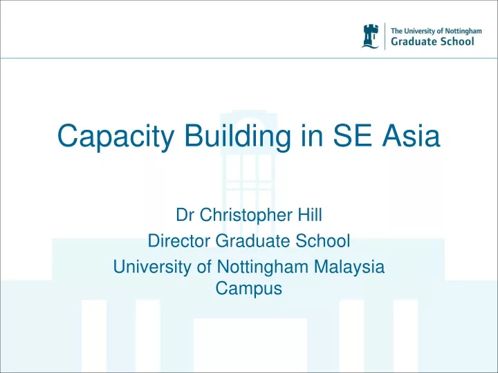 capacity building in se asia
