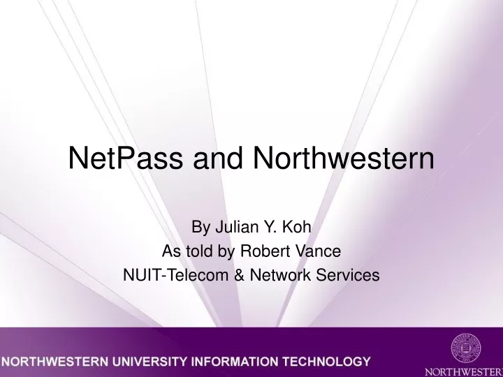 netpass and northwestern