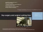 Day-surgery and surgical waiting time - slide 1
