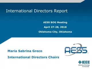 International Directors Report