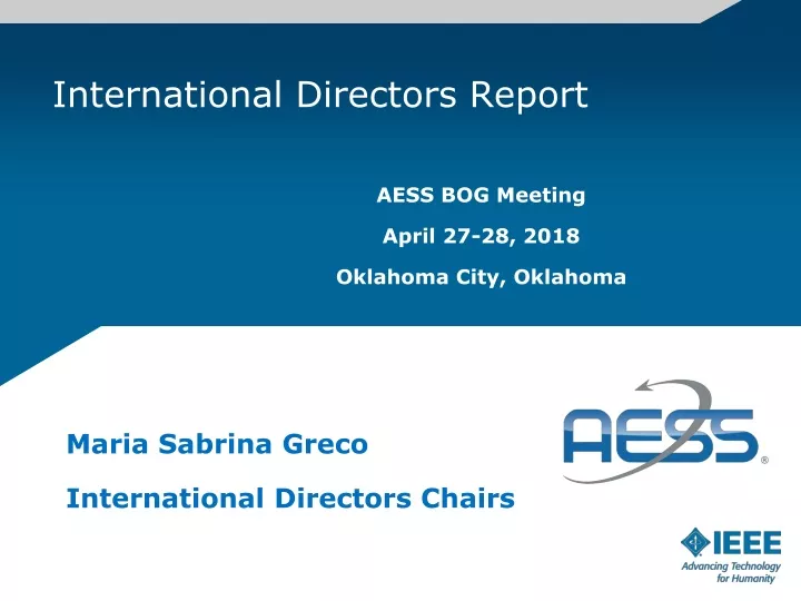 international directors report