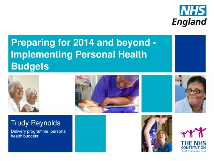 preparing for 2014 and beyond implementing personal health budgets