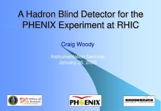 A Hadron Blind Detector for the PHENIX Experiment at RHIC