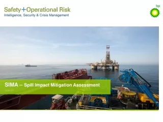 SIMA –  Spill Impact Mitigation Assessment