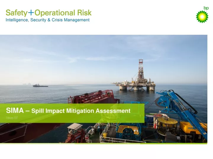 sima spill impact mitigation assessment