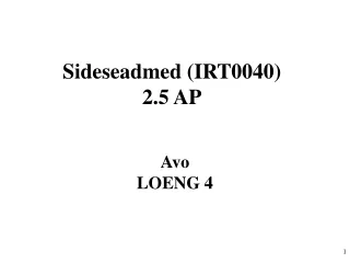 Sideseadmed (IRT0040) 2.5 AP