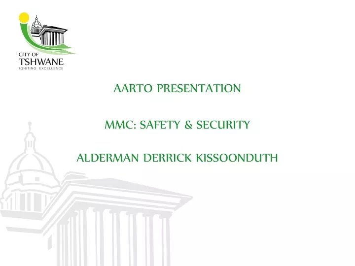 aarto presentation mmc safety security alderman