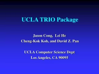 UCLA TRIO Package