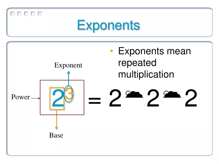 exponents