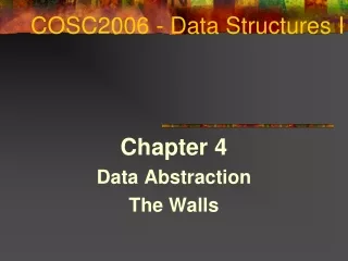 COSC2006 - Data Structures I