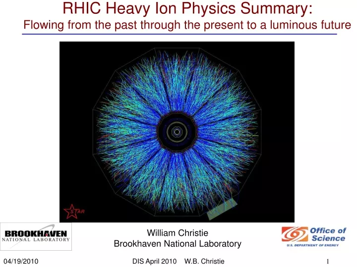 rhic heavy ion physics summary flowing from the past through the present to a luminous future