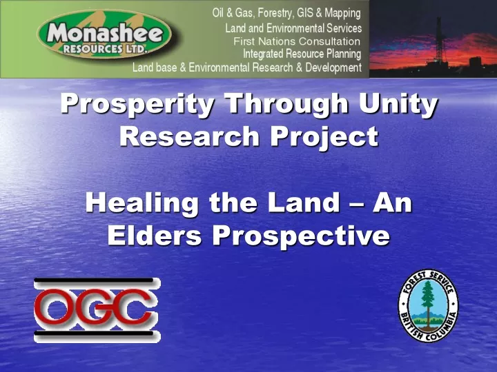 prosperity through unity research project healing