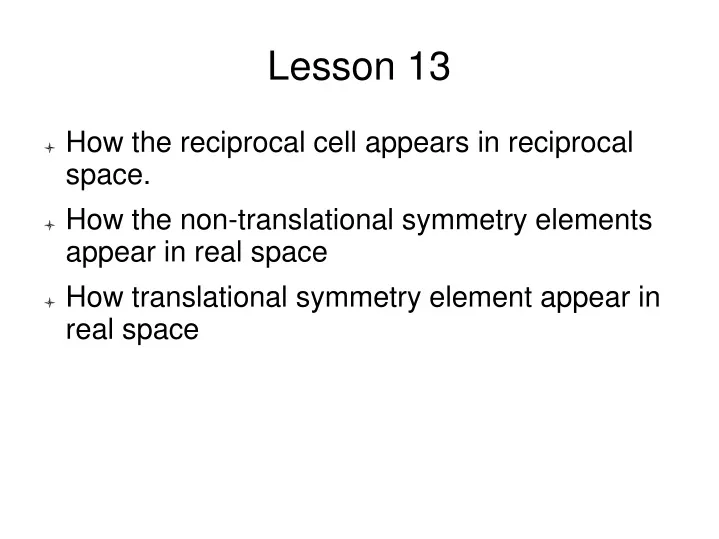 lesson 13