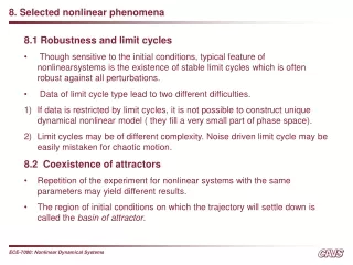 8. Selected nonlinear phenomena