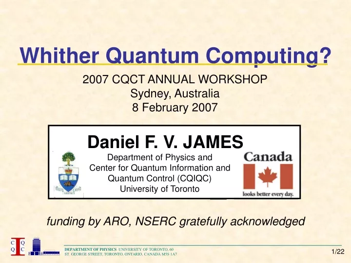 whither quantum computing