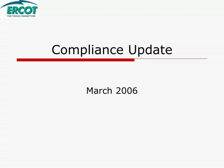 compliance update