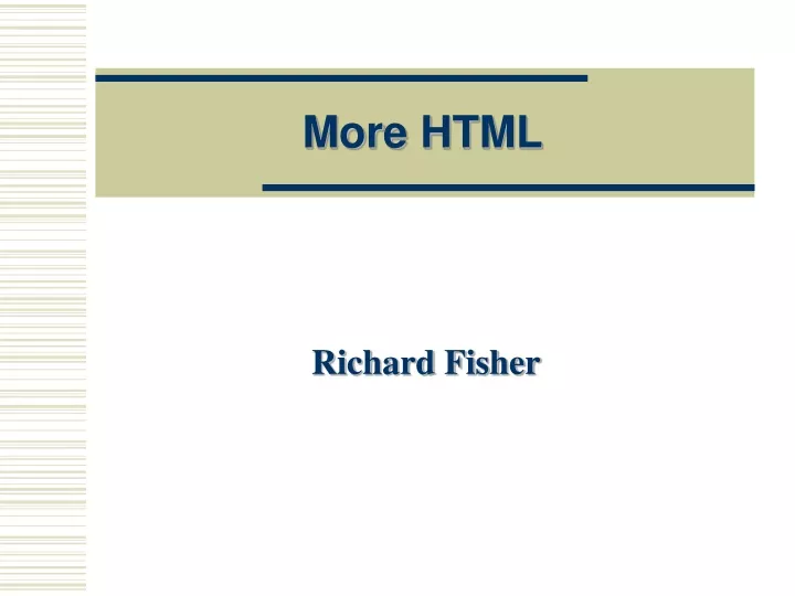 more html