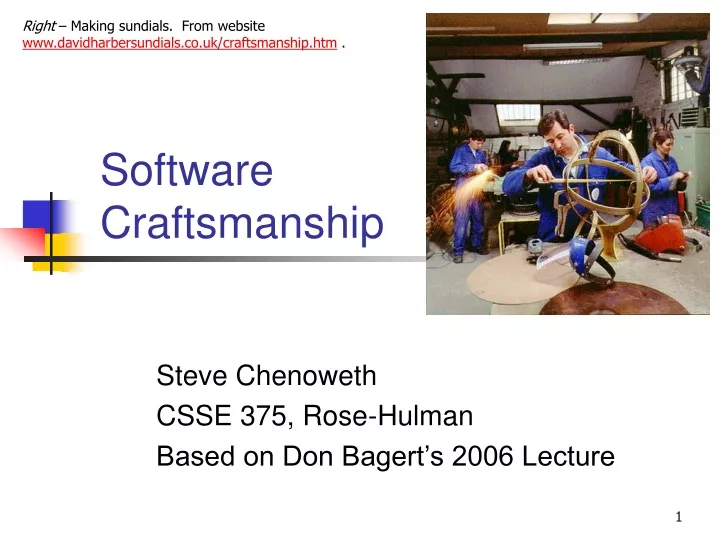 software craftsmanship