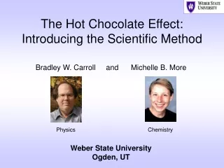 The Hot Chocolate Effect: Introducing the Scientific Method