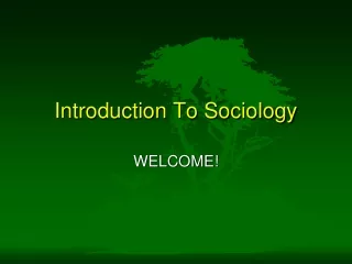 Introduction To Sociology