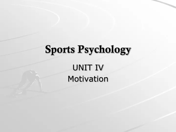 sports psychology