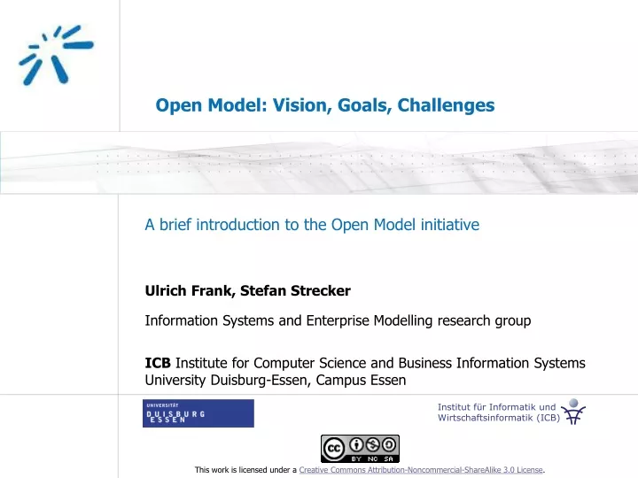 open model vision goals challenges