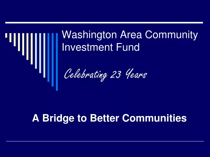 washington area community investment fund celebrating 23 years
