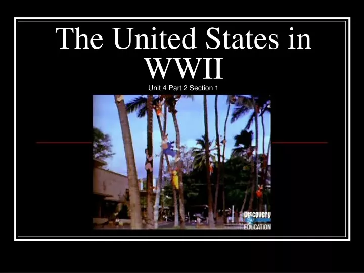 the united states in wwii
