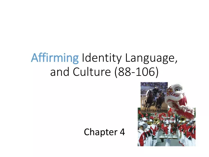 affirming identity language and culture 88 106