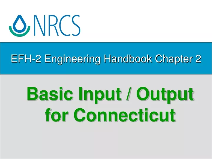 efh 2 engineering handbook chapter 2