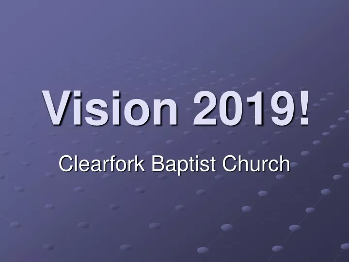 vision 2019