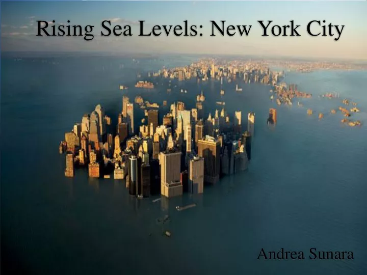rising sea levels new york city