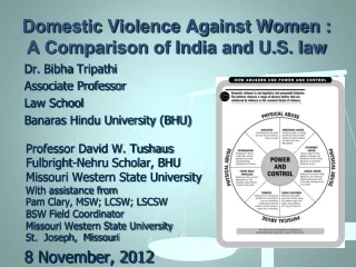Domestic Violence Against Women : A Comparison of India and U.S. law