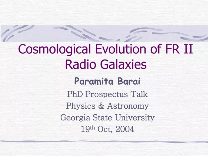 cosmological evolution of fr ii radio galaxies