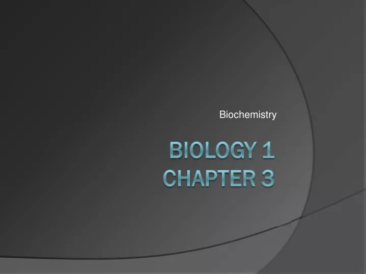 biochemistry