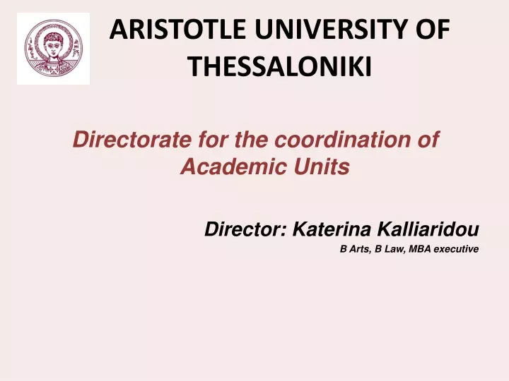 aristotle university of thessaloniki