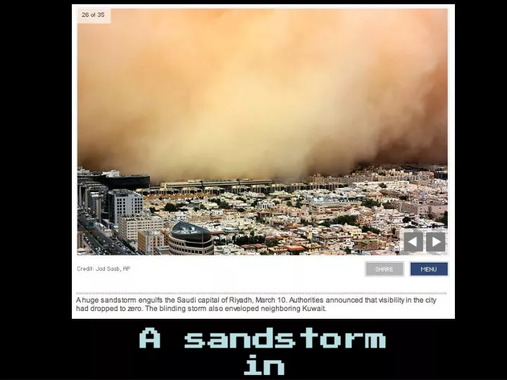a sandstorm in riyadh saudi arabia