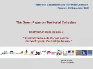 &quot;Territorial Cooperation and Territorial Cohesion&quot; Brussels 25 September 2009