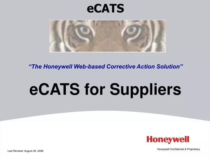 ecats the honeywell web based corrective action