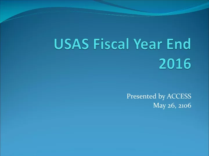usas fiscal year end 2016