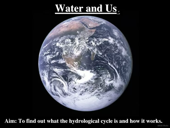 water and us
