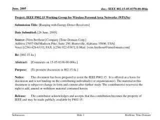 Project: IEEE P802.15 Working Group for Wireless Personal Area Networks (WPANs)