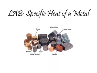 LAB: Specific Heat of a Metal