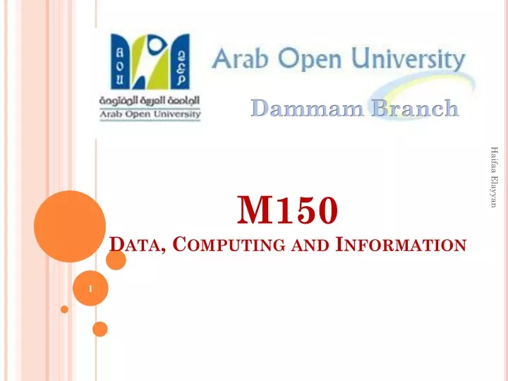 m150 data computing and information