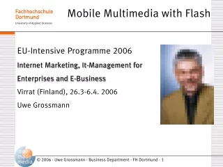 Mobile Multimedia with Flash