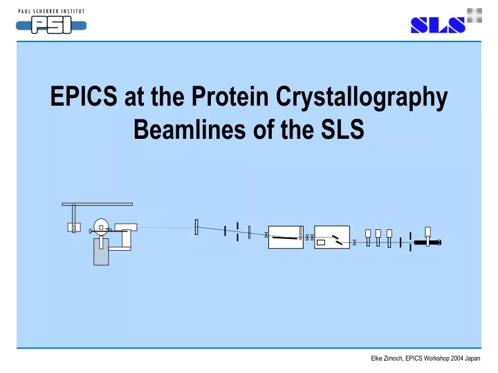 epics at the protein crystallography beamlines of the sls
