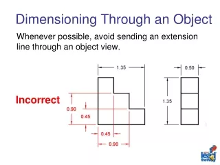 Dimensioning Through an Object